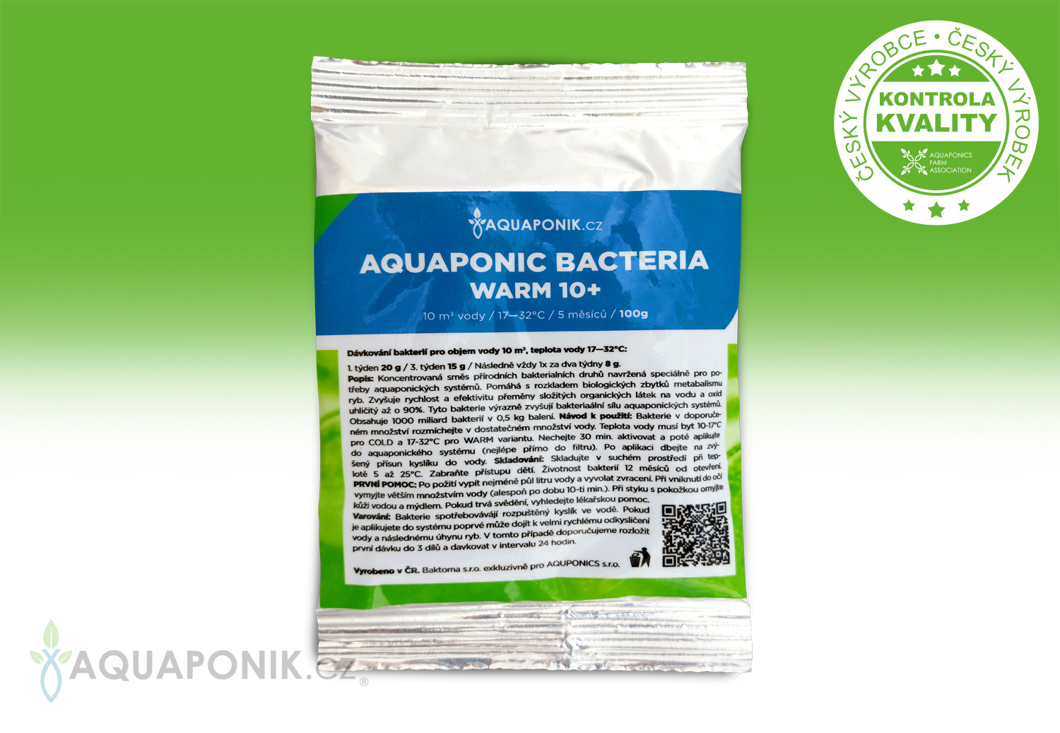 Aquaponické baktérie - AQUAPONIC BACTERIA WARM 100g